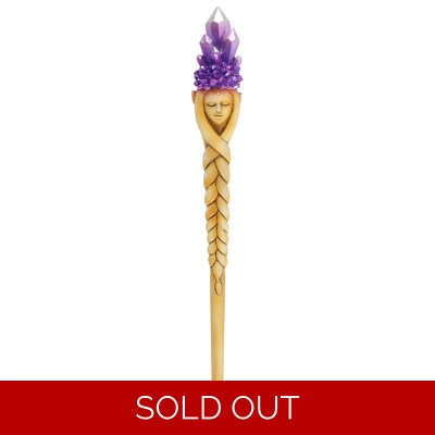 Purple Crystal Goddess Wand
